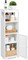 Small Bathroom Standing Storage Cabinet (White) 7.87"D x 9.4"W x 29.5"H